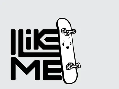 Skater - I Like Me cute drawing inspirational series