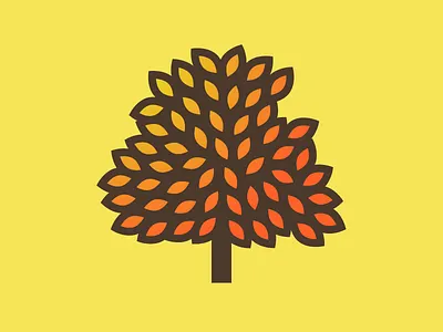 Fall fall leaves orange seasons thick lines tree yellow