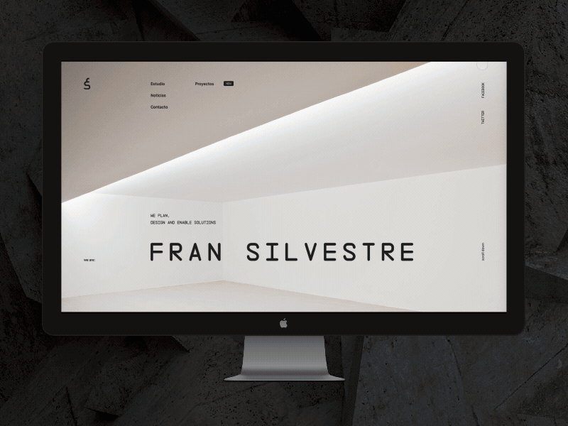 Fran Silvestre Arquitectos desktop e commerce exploded grid minimal minimalism pure site ui ux web