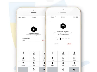 Login and Register app faasos flat ios login mobile app otp register ui ux verify