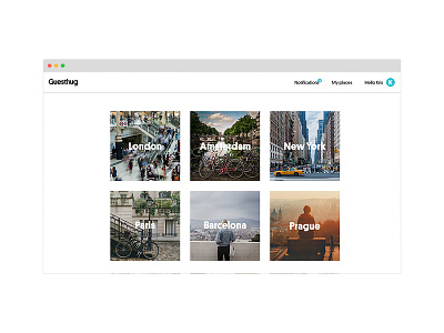 Guesthug webapp layout communication digital layouts web webdesign website