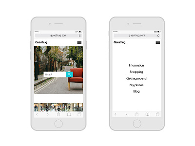 Guesthug webapp layouts app communication design digital identity visual web webapp website