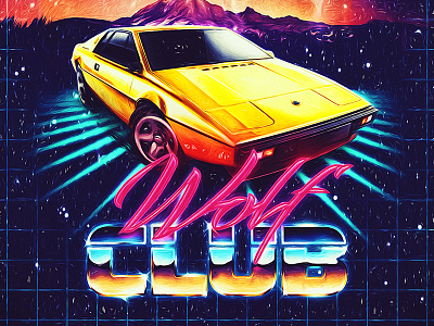 Wolf Club flyer 80s england newretrowave thesonnyfive wolfclub