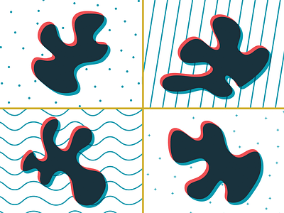 Day 23 Four Shapes 30 day challenge color exploration illustration inktober shapes