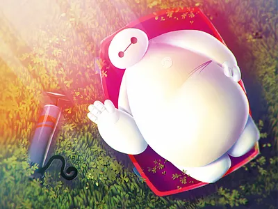 needs to inflate bighero6 disney illustration ipad procreate wacom