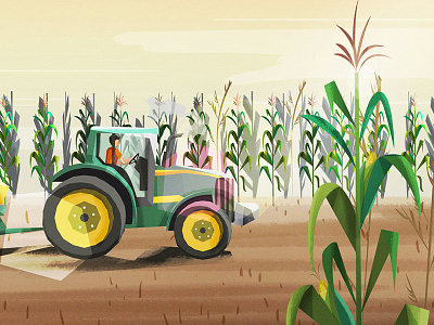 Farm fun- Styleframe calid farm illustration still styleframe texture