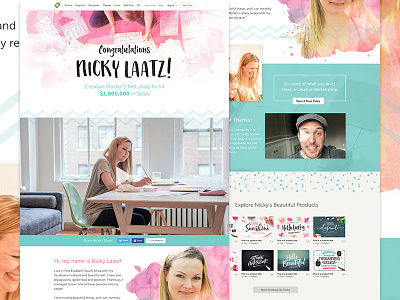 Congrats Nicky Laatz! creative laatz market nicky shop