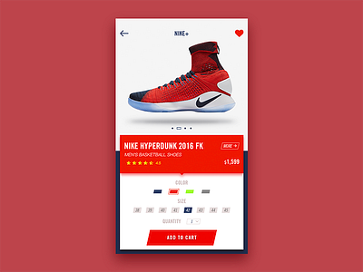 Daily UI #012 E-Commerce Shop daily ui dribbble e commerce icon invite nike shanghai simple ux