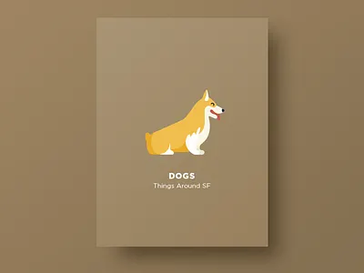 🐶 Dogs corgi corgicon dog happy illustration pets san francisco thingsaroundsf vector