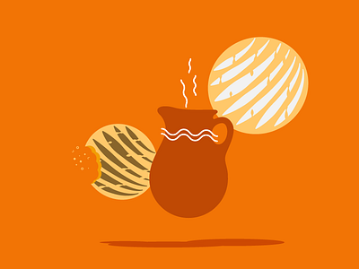 Mexican Breakfast branding breakfast coffee flat design floating icon icondesign illustration illustrator mexico sweet vector