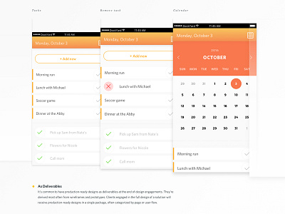 Design Artifact #2 app calendar check design interface ios list mobile navigation ui ux web