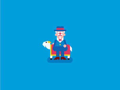 L'il Cubs Fan. character chicago cubs design flat goat vector world series