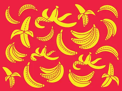 bananagram banana fruit illustration pattern vector