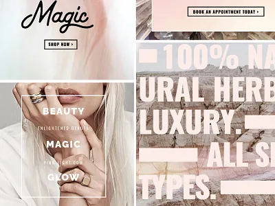 Type options for a new site design