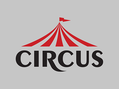 Circus - Logo Design circus logo stripe