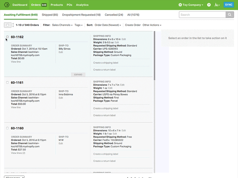 Ordoro 3 - Creating mixed shipping labels in batch inventory management ordoro ordoro 3 shipping shipping label web app