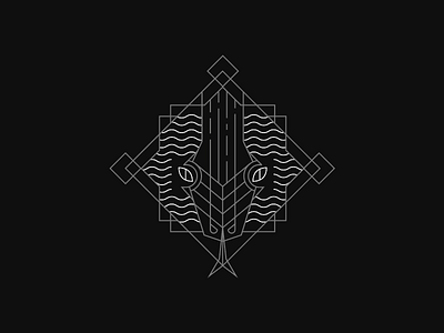 Snek clean drawing flat illustration illustrator line monoline snake vector viper