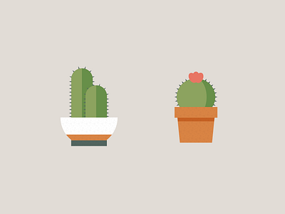 More Potted Plants cacti cactus flower house icons plants pots