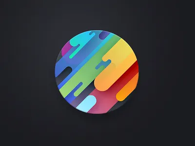 Liquid color color draft icon pattern