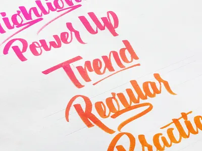 Regular Practice calligraphy flow hand lettering handwritten letter lettering script sketch type typography