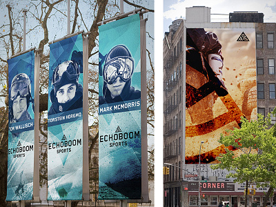 Echoboom Sports Advertsing action sports art direction branding design identity