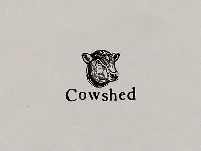 Cowshed beef bull cow logo restaurant steak