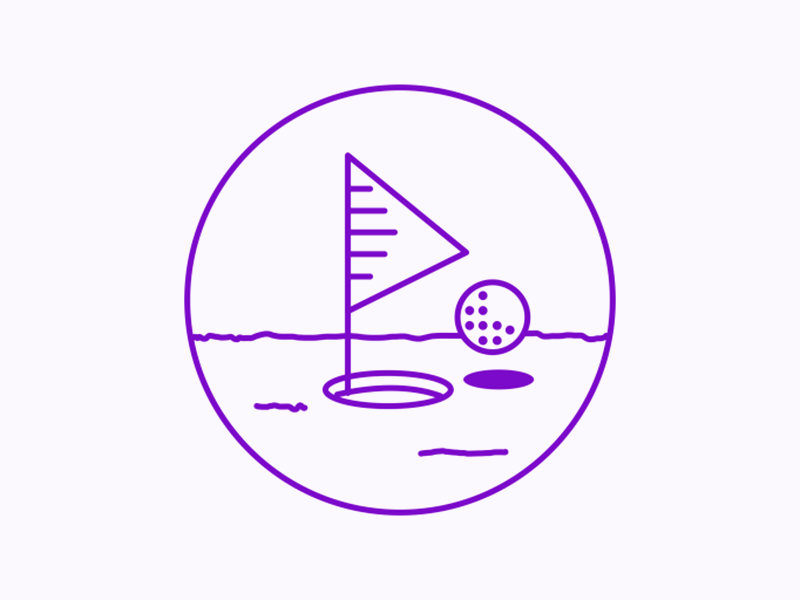 Golf animation golf mograph motion graphics