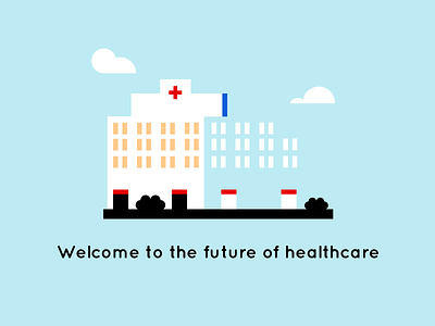 Healthcare shot building care future health medical scene