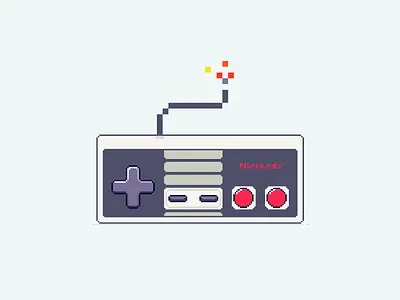 Gaming,peace~ fc game hand shank illustration nintendo pixel pixel art