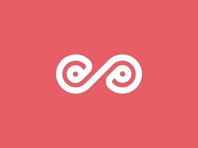 Infinit Mark graphic design infinit liniar mark shape symbol white