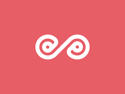 Infinit Mark graphic design infinit liniar mark shape symbol white