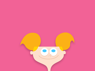 Dee Dee character character illustration dee dee design dexter dexters laboratory flat flatdesign illustration