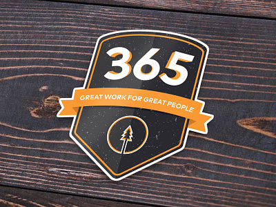 365 Birthday Sticker 365 badge birthday great people pine sticker work year