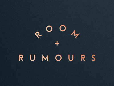 Room + Rumours Logo bar branding logo logotype restaurant store