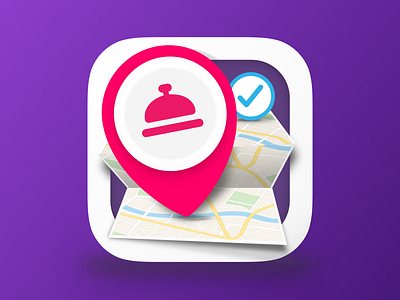 App Icon create icon ios pin pink purple rezervation