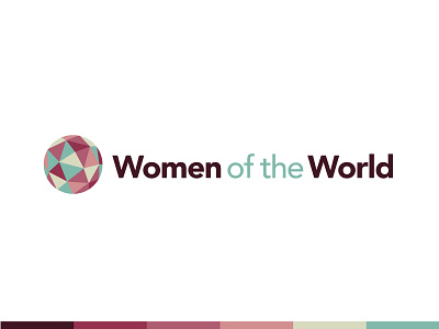 Women of the World Logo Concept A branding female feminine identity logo women world