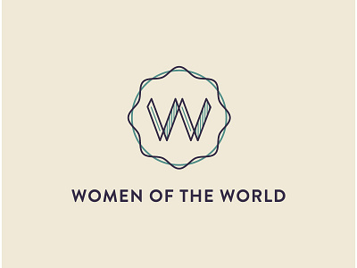Women of the World Logo Concept D branding female feminine identity logo women world