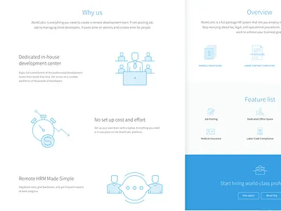 Landing Page for HR app hr landing page recruitment