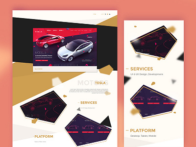 Agency Showcase agency canvas desktop mobile parallax polygon product showcase ui ux