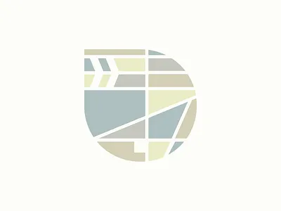 Stained Glass Logo Mark logo prairie style stained glass