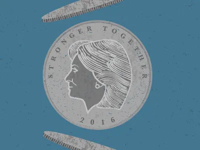 2016 coin flip, Clinton 2016 america clinton coin election president