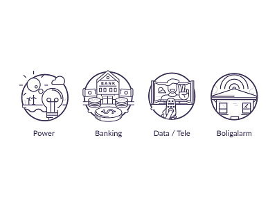 Icons branding design funny icon lineal logo ui ux vector web