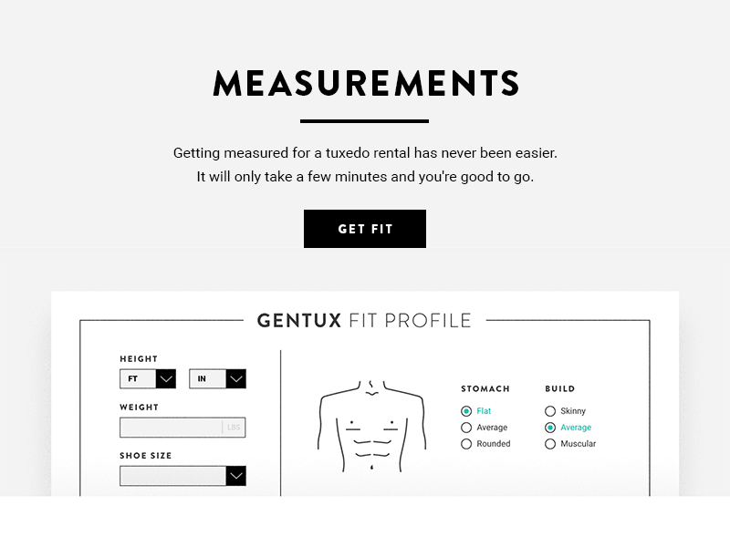 Fit Profile Hero interactive ui design ux design web design