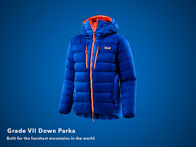 Patagonia's Grade VII Jacket art direction design