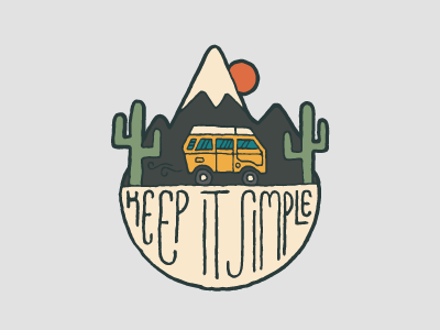 Keep it simple van art color design doodle drawing graphic design illustration illustrator simple