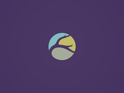 Buckhead Village Logo abstract antlers logo logomark negative space