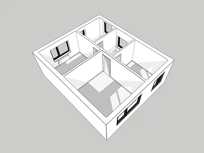 First Floor 3D Render 3d