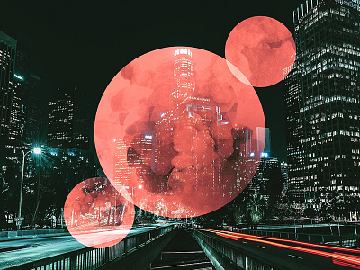 New Moon / Full Moon circles collage geometry moon unsplash