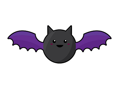 Bat bat halloween illustration vector