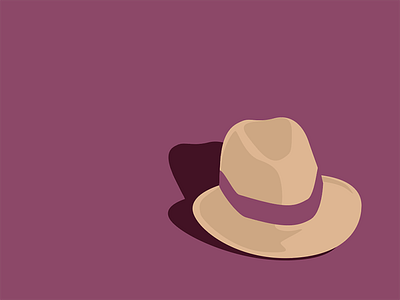 Old school fedora hat illustrator mensfashion vector